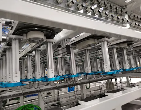 Lifting curved guidance system conveyor line innovates automobile parts assembly process