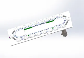 Elliptical bottom plate chain，Ring rail 468,18/1T，Medium load