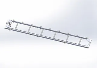 Rectangular profile chain，Ring rail 351, 20/6T，Light load