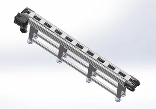 Chain conveyor line，Length: 0.5-50m，Multiple chain conveyors，Load bearing: 1-30kg