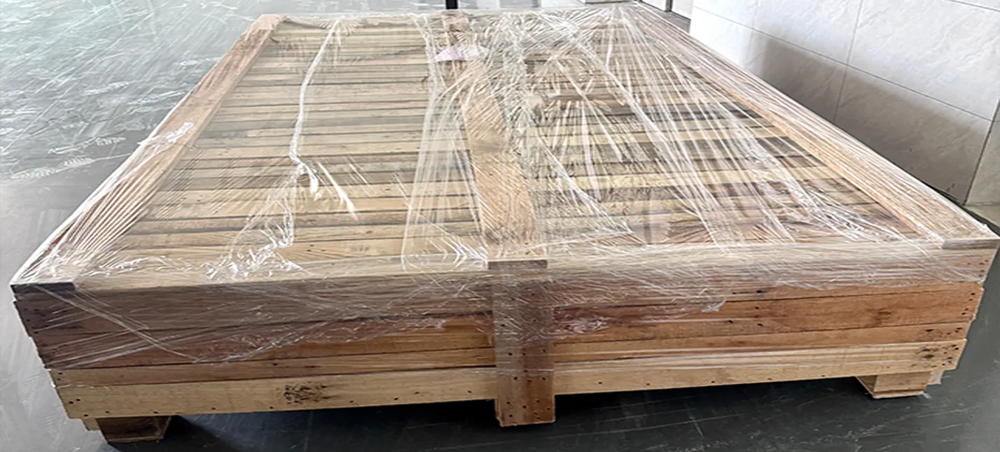 Customized circular conveyor system prepared for factory delivery and installation