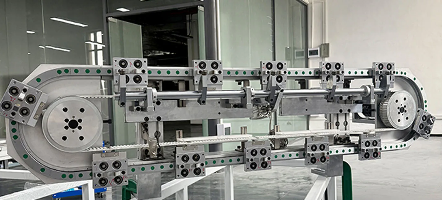 High-Speed Circular Conveyor System installed on Hainan Jianbang Pharmaceutical's automated packaging line