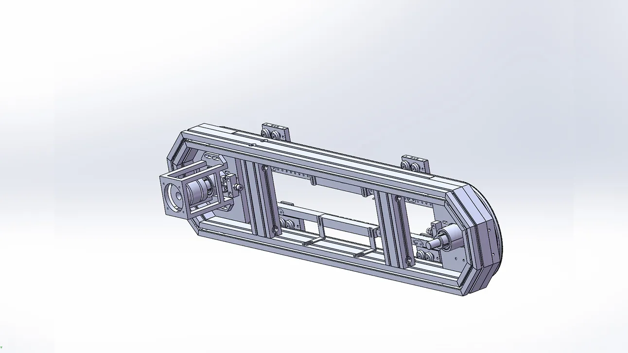 3D Model of Zhenji Precision Circular Guide Rail Conveyor System
