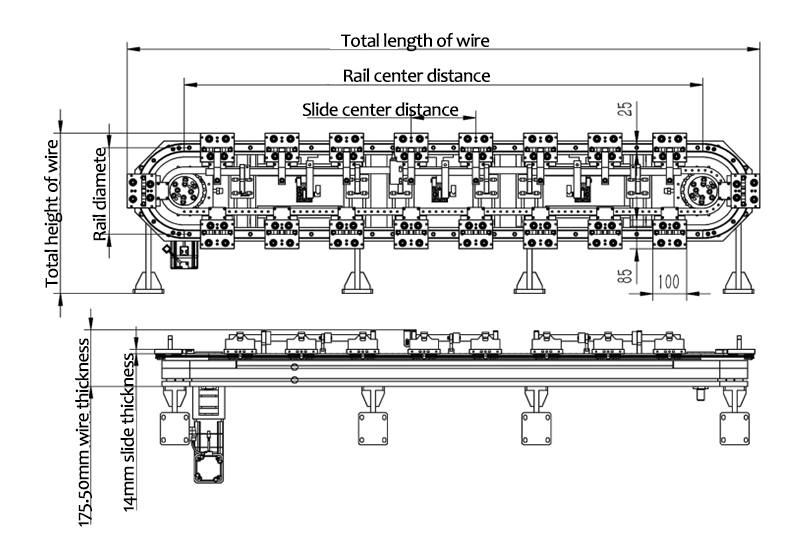 Vertical Curved Rail and Conveyor