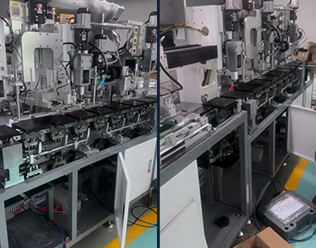 Customized circular conveyor system operating in fan cooling component production line