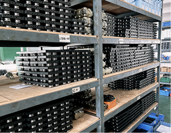 Zhenji curved linear guide production line in factory testing.png